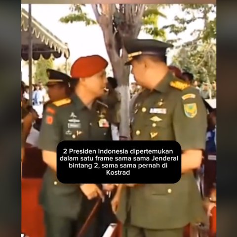 Momen Lawas Prabowo &amp; SBY Ngobrol Serius, Sama-Sama Berseragam Jenderal TNI Bintang 2 &amp; Pegang Tongkat Komando