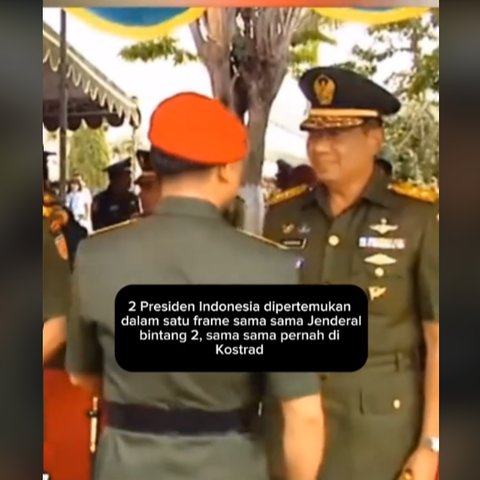 Momen Lawas Prabowo &amp; SBY Ngobrol Serius, Sama-Sama Berseragam Jenderal TNI Bintang 2 &amp; Pegang Tongkat Komando