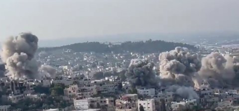 Israel Makin Menggila di Jenin Tepi Barat, ini Video Gedung-Gedung Dibombardir Seperti di Gaza