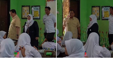 Prabowo Batal Keluar Kelas Lihat Seorang Siswa