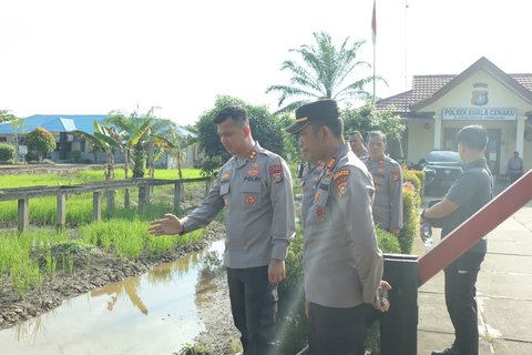 kantor polisi jadi sawah
