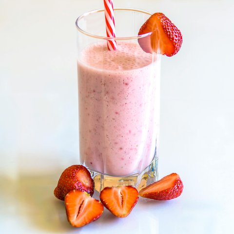 smoothies stroberi