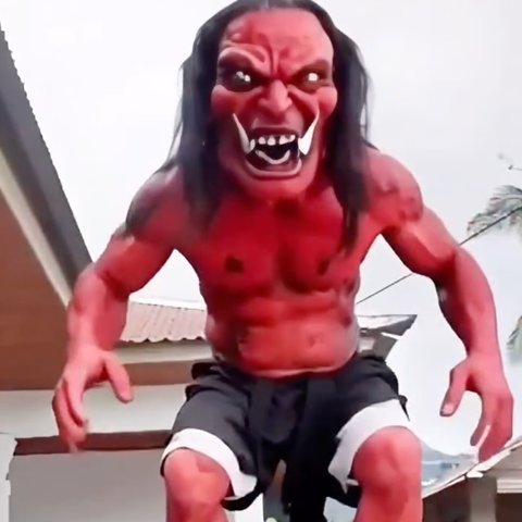 patung ogoh-ogoh ai