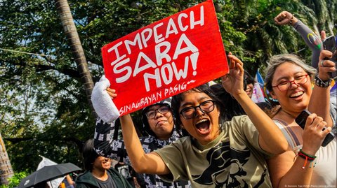 Philippine Vice President Sara Duterte, whose father is a former president, has been impeached by the House of Representatives amid allegations of multiple crimes. The move paves the way for a trial in the Senate.