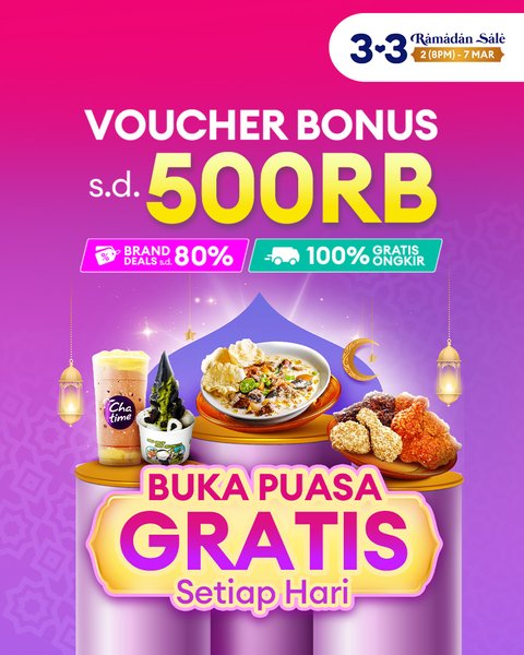 Berburu buka puasa 'gratis'.