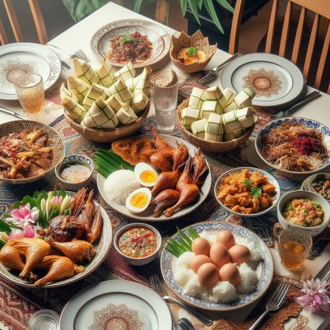Ilustrasi Makanan Lebaran