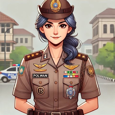 Ilustrasi Polwan