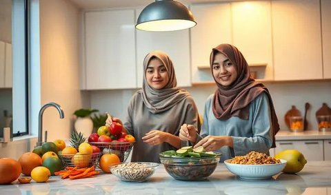tips sahur untuk penderita asam lambung Ilustrasi dibuat AI