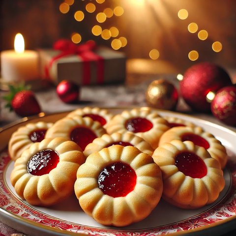 Kue Thumbprint Stroberi