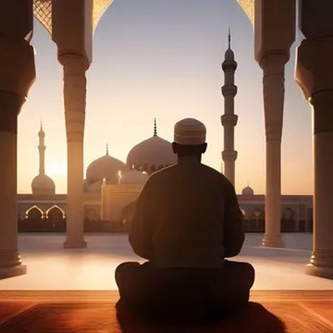 Ilustrasi orang berdoa (ilustrasi by AI)