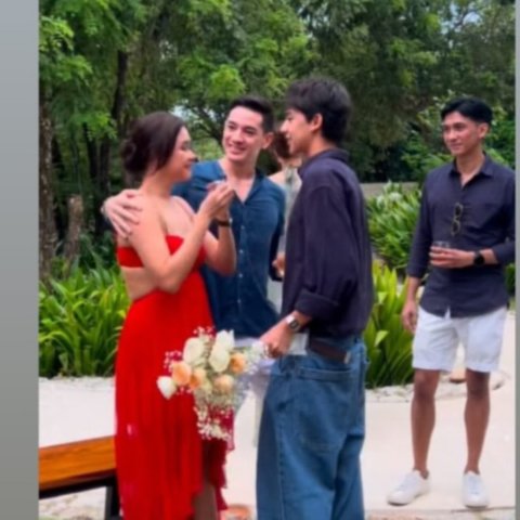 Kejutan Ulang Tahun ke-40 Untuk Nana Mirdad dari Andrew White Super Romantis, Putra Ganteng Datang dari Australia