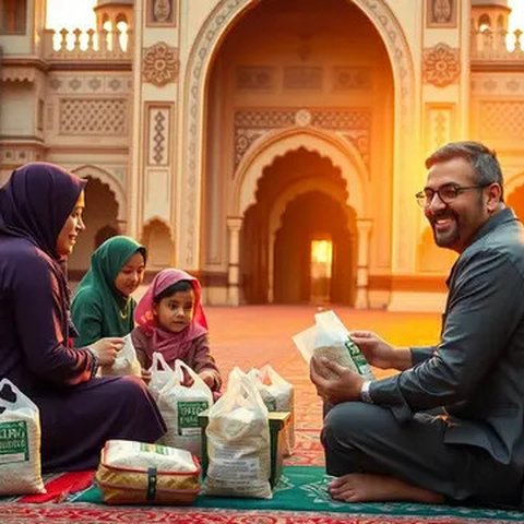 rumus pembagian zakat fitrah Ilustrasi dibuat AI