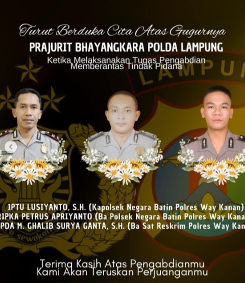 Tiga Polisi Jadi Korban Penembakan