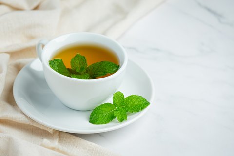 Peppermint tea may help to reduce period cramps and improve digestion.