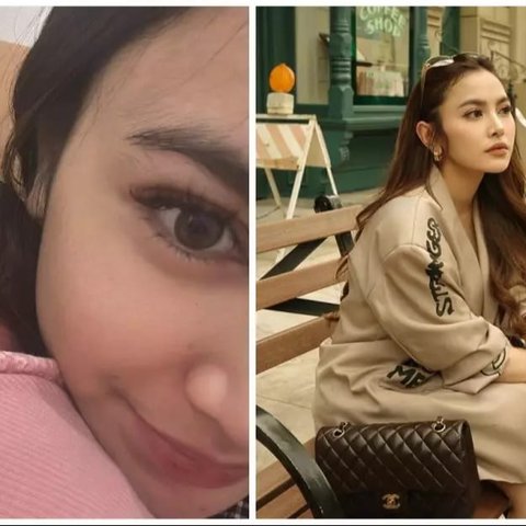 Perbandingan Wajah Bare Face vs Makeup Mahalini