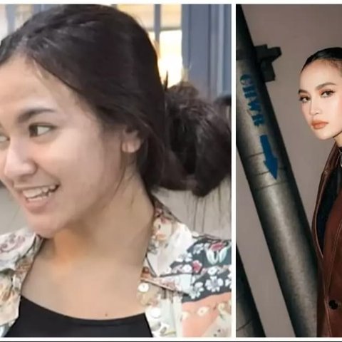 Perbandingan Wajah Bare Face vs Makeup Mahalini