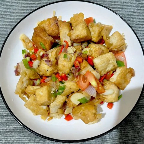 Menu Tahu Crispy Lada Garam