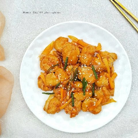 Menu Tahu Crispy Asam Manis
