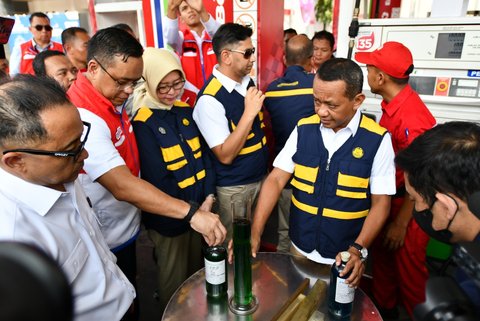 Menteri ESDM Bahlil Lahadalia Sambangi SPBU Soetomo Kota Surabaya dan Jargas PGN Rusun Grudo