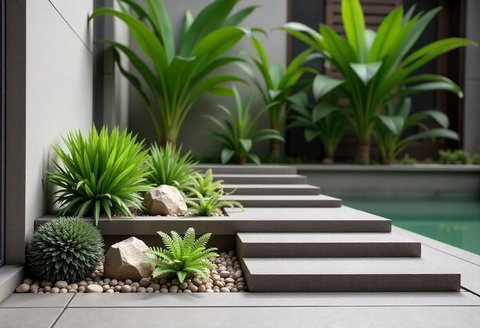 Taman kering dalam rumah