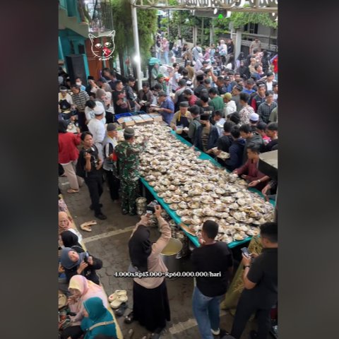Bukan dari APBN, Bukber Gratis di Masjid ini Tiap Hari Habiskan Dana Rp60 Juta Lebih