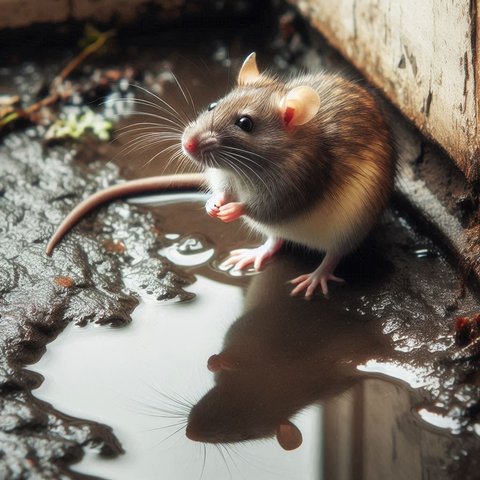 Ilustrasi Tikus di Rumah
