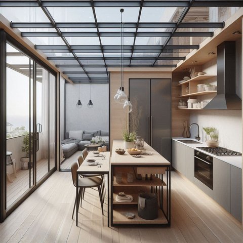 Desain Dapur Minimalis Terbuka