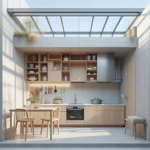 Desain Dapur Minimalis Terbuka