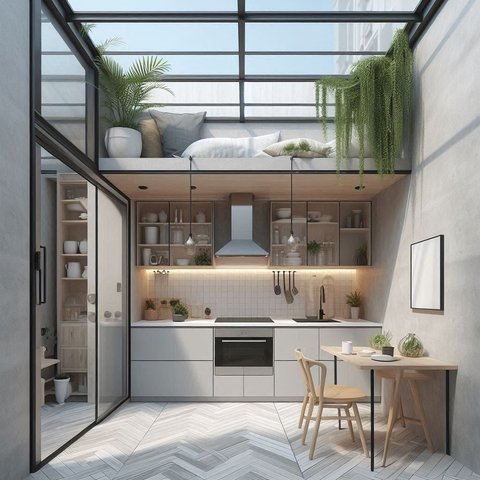 Desain Dapur Minimalis Terbuka