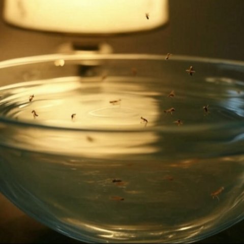 Jebakan laron menggunakan ember berisi air