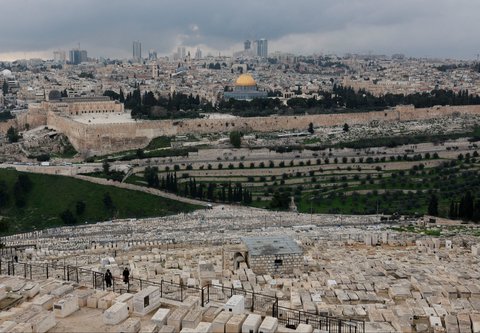 Kompleks Masjid Al Aqsa di Yerusalem. REUTERS/Ammar Awad