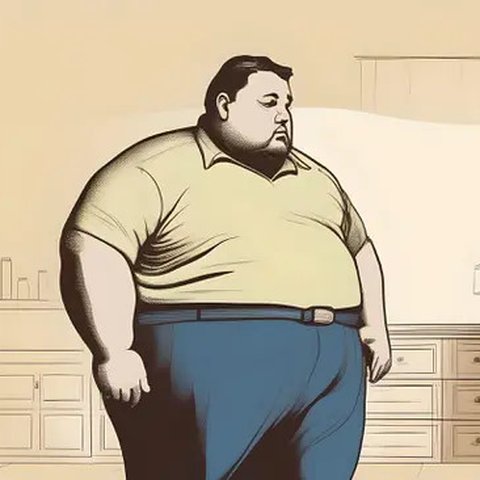Perut Buncit Ganggu Keperkasaan Pria? Coba Tips Jitu dari Dr. Zaidul Akbar! (Ilustrasi Perut Buncit/Obesitas/Overweight by AI)