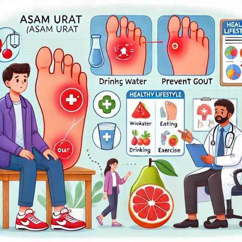 ilustrasi asam urat