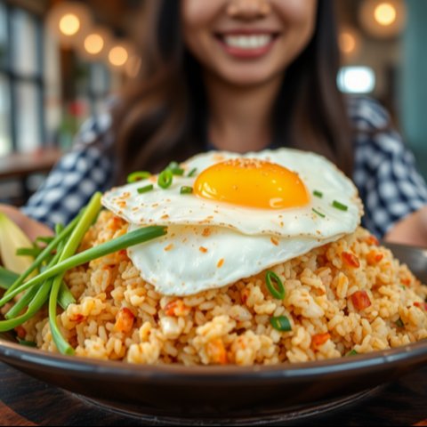 Ilustrasi Nasi Goreng Telur