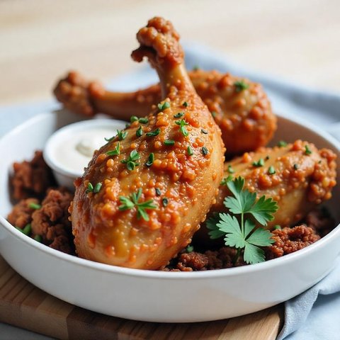 Ilustrasi Ayam Goreng Lengkuas