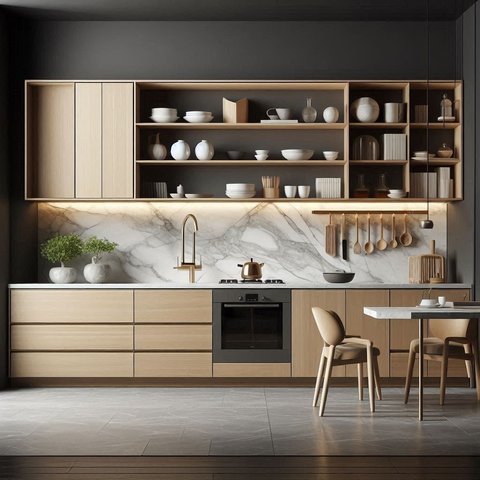 10 Desain Kitchen Set Minimalis Futuristik untuk Dapur Sempit, Bikin Betah Masak dan Ngopi di Dapur