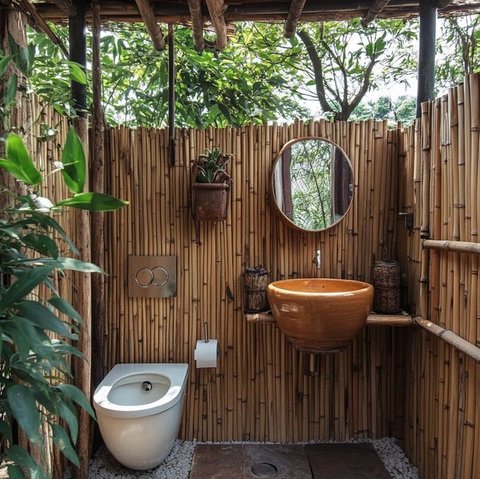 7 Desain Kamar Mandi Pedesaan Minimalis yang Estetik dan Menenangkan