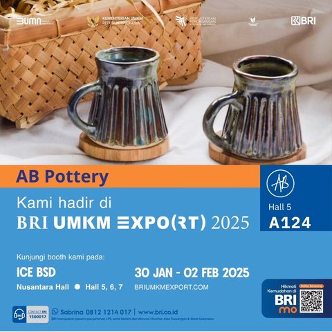 AB Pottery Meningkatkan Daya Saing UMKM Lokal ke Pasar Global Melalui BRI UMKM EXPO(RT) 2025