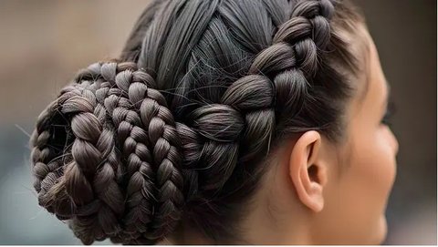 Ilustrasi Sanggul Modern