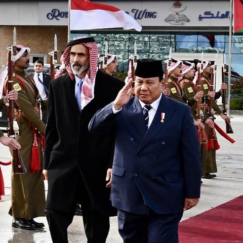 Presiden Prabowo Subianto di Yordania