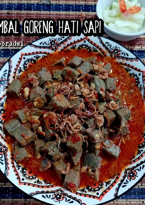 Ilustrasi Sambal Goreng Hati Sapi