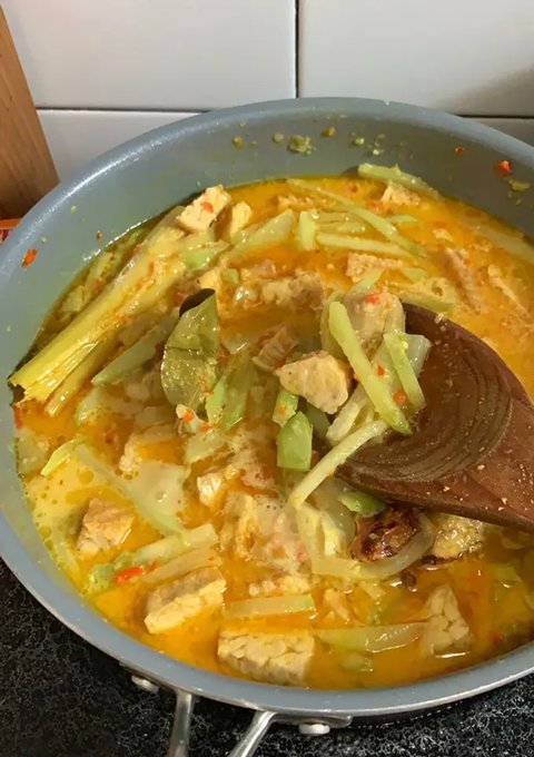 Ilustrasi Sayur Labu Tempe