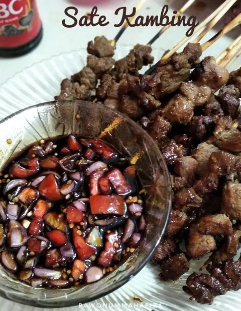 Ilustrasi Sate Kambing Kecap
