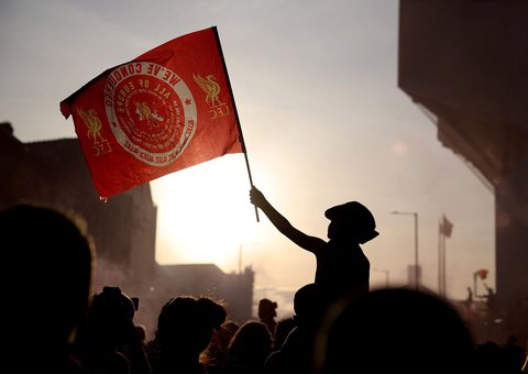 Reaksi suporter Liverpool usai memenangkan Liga Primer Inggris 2024-2025
