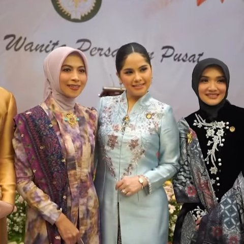 Cantik Natural Annisa Pohan Hadiri Halal Bihalal DWP Pusat, Penampilannya Dipuji Berkelas
