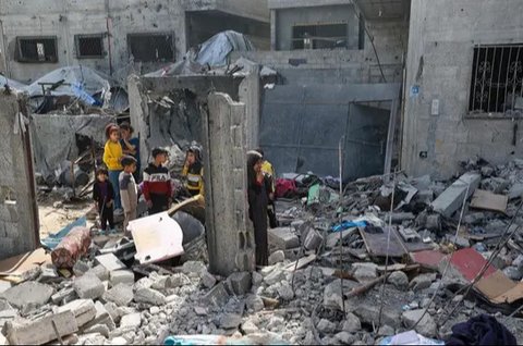 Serangan itu mengakhiri gencatan senjata yang berjalan selama dua bulan dengan Hamas. (Eyad BABA/AFP)