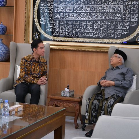 Wapres Gibran Silaturahmi ke Ma&rsquo;ruf Amin di Depok