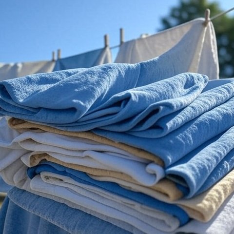 Ilustrasi pakaian tidak lecek tanpa disetrika