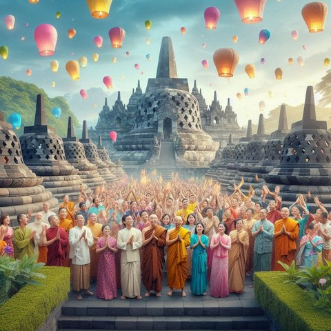 Bukan Sekadar Upacara, Ini Filosofi Mendalam di Balik Waisak di Borobudur