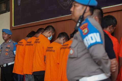 FOTO: Polres Jakpus Bekuk Puluhan Terduga Preman yang Bikin Resah, 9 Orang Jadi Tersangka